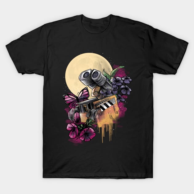 Moonlight Wall-e T-Shirt by Fan.Fabio_TEE